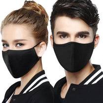 Cloth Protective Mask 5pk, Black, Washable and Reusable, Case Pack of 20 , Ideal for Bulk Buyers