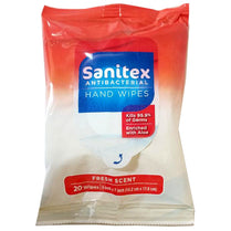 Hand Wipes, Anti-bacterial , 20 ct, Case Pack of 24 , Ideal for Bulk Buyers