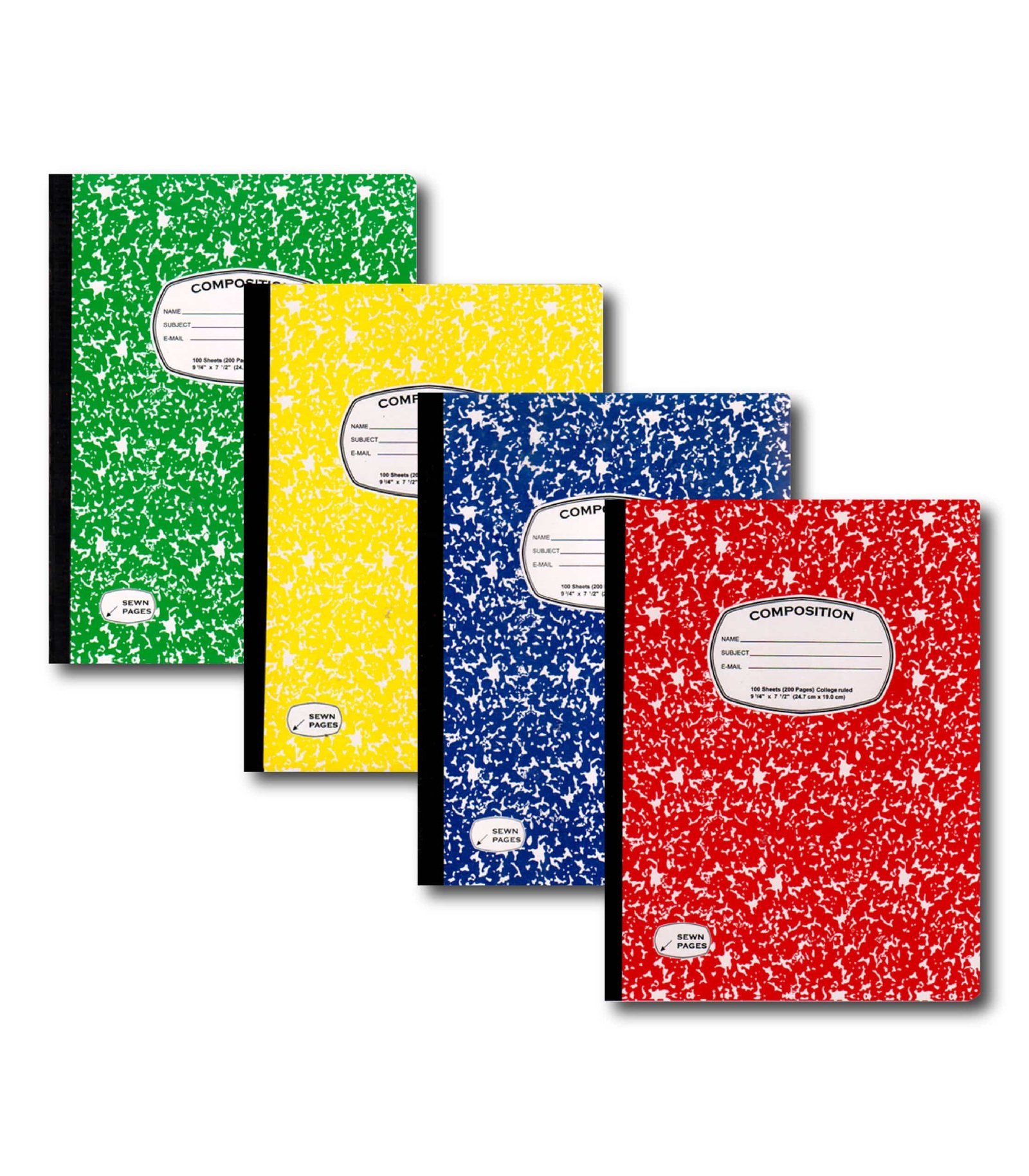 Primary Journal Marble Composition Book 100 sheets - Assorted Colors